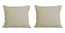 Ver imagem 1 de Kit 2 Almofadas Decorativa Quadrado 45x45 Cm Cm Sala Quarto Sofá Suede Bege Eli Móveis