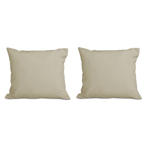 Kit 2 Almofadas Decorativa Quadrado 45x45 Cm Cm Sala Quarto Sofá Suede Bege Eli Móveis