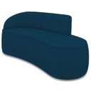 Ver imagem 2 de Sofá 3 Lugares para Sala 180cm Orgânico Wendi Boucle Azul I01 - Mpozenato