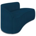 Ver imagem 4 de Sofá 3 Lugares para Sala 180cm Orgânico Wendi Boucle Azul I01 - Mpozenato