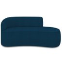 Ver imagem 3 de Sofá 3 Lugares para Sala 180cm Orgânico Wendi Boucle Azul I01 - Mpozenato