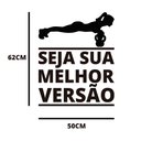 Ver imagem 2 de Adesivo de Parede Academia Seja Sua Melhor Versão Silhueta Mulher Kanto Store Adesivo de Parede Logo