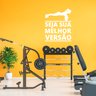 Adesivo de Parede Academia Seja Sua Melhor Versão Silhueta Mulher Kanto Store Adesivo de Parede Logo - 4