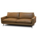 Ver imagem 1 de Sofá 4 Lugares para Sala Living 282cm Merli L08 Couro Camel - Mpozenato