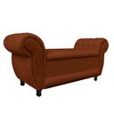 Ver imagem 2 de Divã Recamier Com Baú Grécia 1,55 Cm Suede Terracota