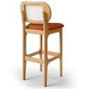 Ver imagem 5 de Kit 06 Banquetas Altas para Cozinha Bancada Sala Tela Betta Fixa L02 Tecido Terracota - Lyam
