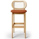 Ver imagem 3 de Kit 06 Banquetas Altas para Cozinha Bancada Sala Tela Betta Fixa L02 Tecido Terracota - Lyam