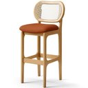 Ver imagem 6 de Kit 06 Banquetas Altas para Cozinha Bancada Sala Tela Betta Fixa L02 Tecido Terracota - Lyam