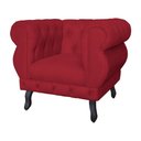 Ver imagem 4 de Poltrona Decorativa Sala Recepção Maya Suede Vermelho LM DECOR