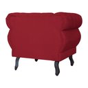 Ver imagem 5 de Poltrona Decorativa Sala Recepção Maya Suede Vermelho LM DECOR