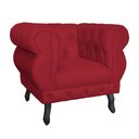 Ver imagem 3 de Poltrona Decorativa Sala Recepção Maya Suede Vermelho LM DECOR