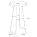 Ver imagem 5 de Mesa Bistrô Bar Alta Área Gourmet Ivy D01 Peroba Rosa - Inoviza