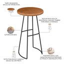 Ver imagem 4 de Mesa Bistrô Bar Alta Área Gourmet Ivy D01 Peroba Rosa - Inoviza