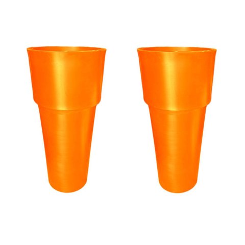 Kit 2 Vaso Plantar Lux 65x30 Decoração Hall Entrada Jardim Design Elegante