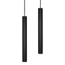 Ver imagem 1 de Kit 2 Pendente Tubo 50cm Gu10 Preto para Bancada Cozinha Banheiro Quarto