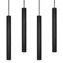 Ver imagem 1 de Kit 4 Pendente Tubo 50cm Gu10 Preto para Bancada Cozinha Banheiro Quarto