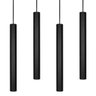 Kit 4 Pendente Tubo 50cm Gu10 Preto para Bancada Cozinha Banheiro Quarto - 1