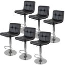 Ver imagem 1 de Kit 6 Banquetas Gomos para Cozinha 3-35 Cor:preta