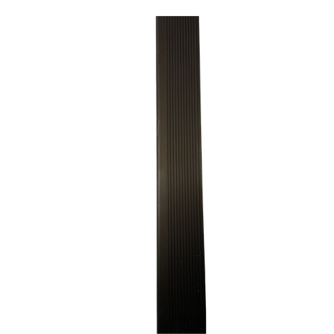 Perfil Moldura Aluminio Soleira P/ Piso Barra 1 Metro - Fumê (preto Fosco)