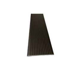 Perfil Moldura Aluminio Soleira P/ Piso Barra 1 Metro - Fumê (preto Fosco) - 5