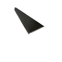 Ver imagem 4 de Perfil Moldura Aluminio Soleira P/ Piso Barra 1 Metro - Fumê (preto Fosco)