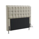 Ver imagem 2 de Kit Cabeceira Estofada Decorativa Rana 160 Para Cama Queen e Calçadeira Sagitarius Couro Artificial