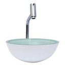 Ver imagem 1 de Cuba Branco De Vidro Cr35Cm +Torneira Link +Válvula Click