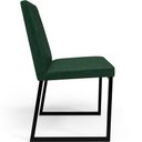 Ver imagem 7 de Kit 02 Cadeiras Decorativas Estofada Para Sala de Jantar Dafne L02 Facto Verde Musgo - Lyam Decor