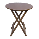 Ver imagem 4 de Kit 6 Jogos de Mesa Dobravel com 4 Cadeiras Tampo Redondo 70x70 Imbuia