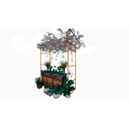 Kit Gazebo + Esteira de Palha Taboa para Decorar Jardins com Flores, 250cm Portátil e Desmontável - 6