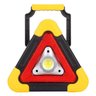 Triângulo Refletor Luminária Recarregável Luz Solar Super LED Luminoso Sinalização Carro - 1