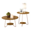 Ver imagem 1 de Conjunto de Mesa Centro e Lateral Liz 