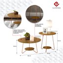 Ver imagem 2 de Conjunto de Mesa Centro e Lateral Liz