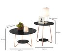 Ver imagem 3 de Conjunto de Mesa Centro e Lateral Liz