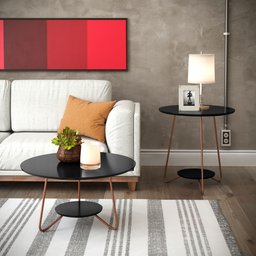 Conjunto de Mesa Centro e Lateral Liz - 2