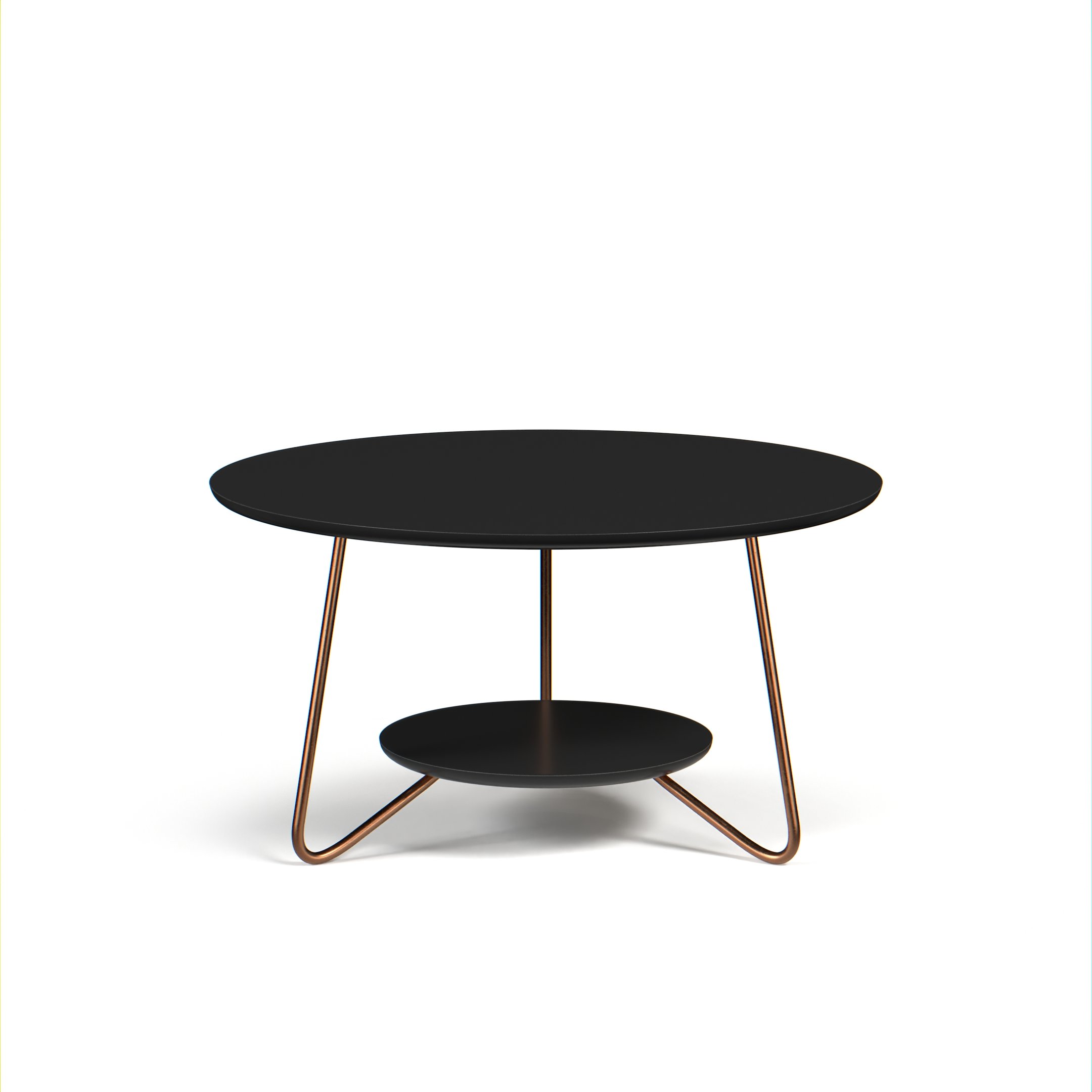 Conjunto de Mesa Centro e Lateral Liz Preto - Ej Móveis - 5