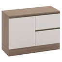 Ver imagem 2 de Balcão de Cozinha e Tampo 120cm Grace Carvalho Oak/Off White Z44 - Mpozenato