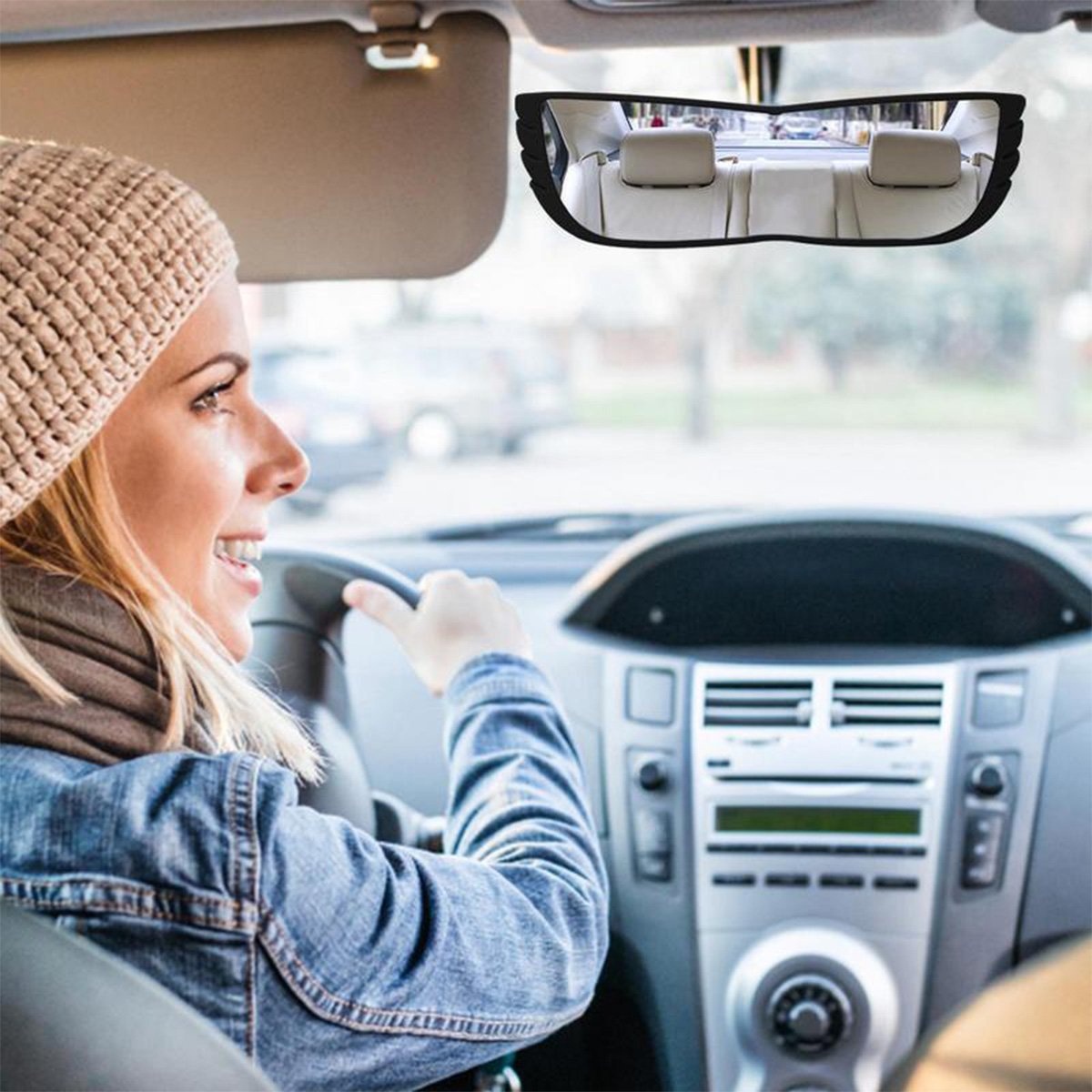 Espelho Retrovisor 160 Graus Carro Automotivo Caminhao Visao Amplificada Panoramico Alta Visibilidad - 2