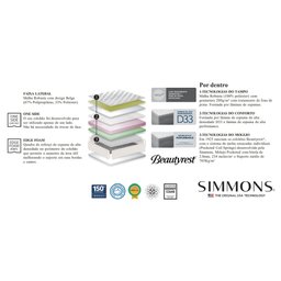 Colchão Queen Simmons Geocities 28 cm [ 158 x 198 cm] - 2