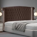Ver imagem 2 de Cabeceira de Cama Box Luxo King 195 Cm Suede Rosê Eli Móveis