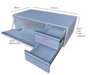 Ver imagem 3 de Balcão Gabinete Pia Banheiro Multiuso com Rodízios em Mdf - 110