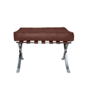 Ver imagem 2 de Banqueta Barcelona Base Inox Couro Natural Legitimo:telha