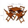 Jogo de Mesa e Cadeira 70x70 com 4 Cadeiras para Restaurantes e Bares Montana - 5