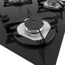 Ver imagem 5 de Cooktop Fogatti à Gás FGT 2B Vidro Preto Flange Inox