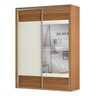 Guarda Roupa Solteiro Com Espelho 179Cm 2 Portas 100% Mdf Tw601E Freijó - 1