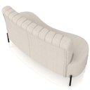 Ver imagem 7 de Sofá Chaise 2 Lugares Sala Living 135cm Pés Industrial Cayman K01 Bouclê Bege Lyam Decor