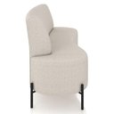 Ver imagem 6 de Sofá Chaise 2 Lugares Sala Living 135cm Pés Industrial Cayman K01 Bouclê Bege Lyam Decor
