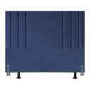 Ver imagem 4 de Cabeceira Suede 140 cm Casal Moderna Frame Estofada Cama Box:Azul Marinho