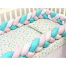 Protetor Trança para Berço e Cama Rosa e Tiffany - 2
