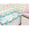 Protetor Trança para Berço e Cama Rosa e Tiffany - 1